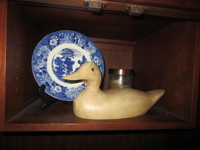 wood carved duck