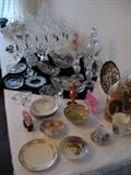 Selection of china and glassware