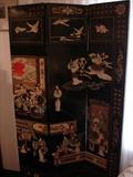 Partial section of six-panel Chinese screen