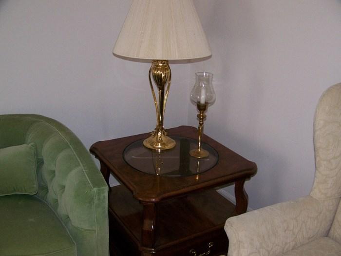 end tables; lamps