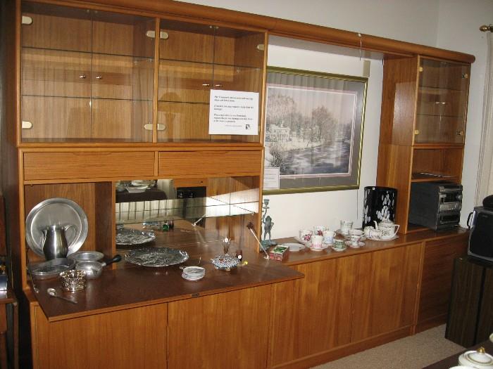 Teak entertainment center