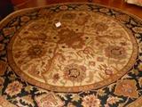 round wool  rug