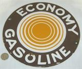 Economy Gasoline Porcelain Sign
