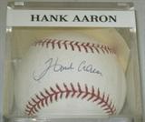 Autographed Hank Aaron Baseball w/ COA