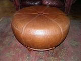 LEATHER 3' OTTOMAN