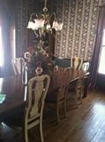 Dining room table with 8 chairs