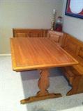 Banquette with table & 2 benches