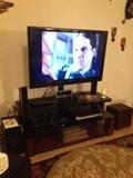 Flat screen TV and TV stand