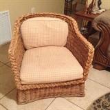 Wicker side chair