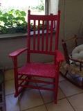 ROCKIN' Red Rocking Chair!