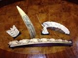 Carved ivory pieces