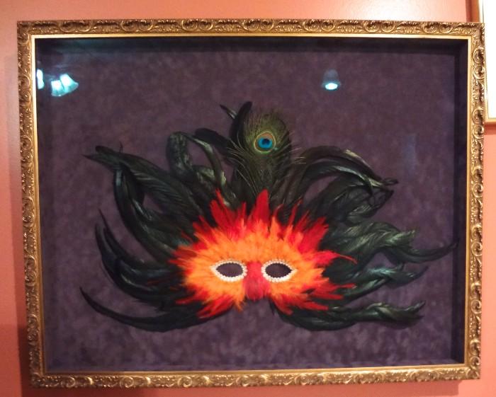 Large framed Mardi Gras masks