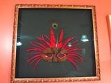 Large framed Mardi Gras mask