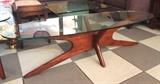 UNIQUE Wooden & Glass Coffee Table
