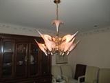 ITALIAN GLASS CHANDELIER