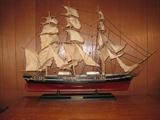3 Foot long Cutty Sark Wood Ship.  