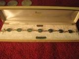 Vintage Jade and 14kt gold bracelet never worn