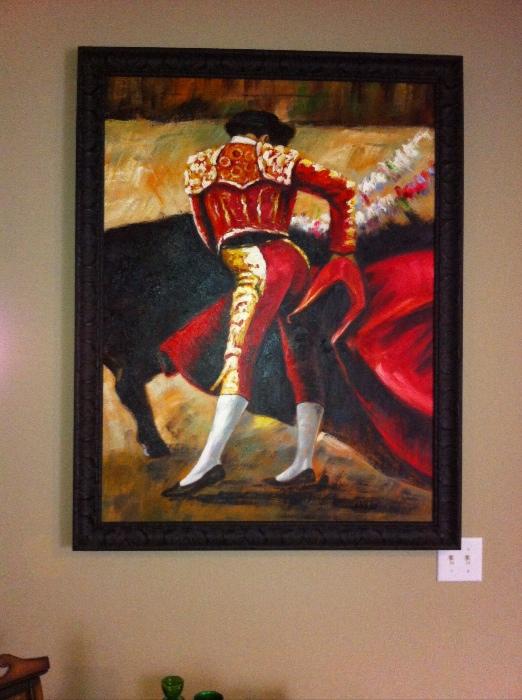 Large original painting, "Matador".