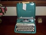 treasures in the attic, portable typewriter circa 1950s
