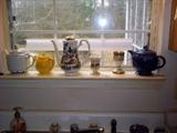 teapots, and kitchen items