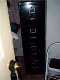 4 drawer file cabinet, ladders, etc.