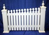 White Painted Posing Picket Fence Prop