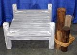 Wood Child`s Size Posing Dock and Tie-Down
