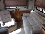 Seating area in Alpenlite trailer