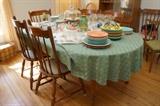 Dining table and 6 chairs