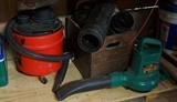 Mini shop vac and electric blower