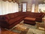 Ethan Allen 3-piece Sectional with Ottoman