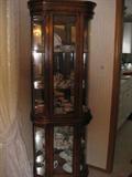 curved glass curio