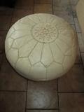 LEATHER POUF/OTTOMAN