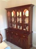SOLID CHERRY DINING ROOM SUITE, LENOX CHINA, ETERNAL PATTERN