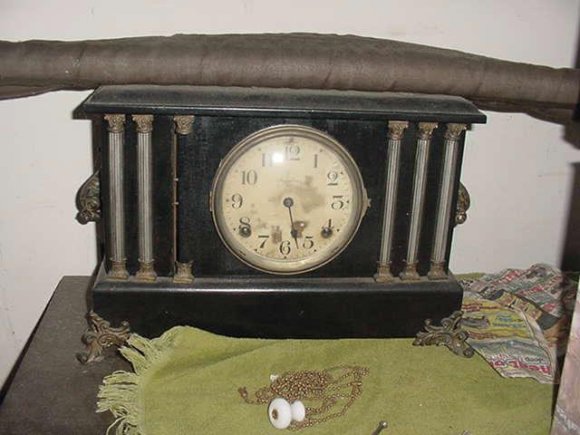 Another of MANY antique clocks scattered throughout the house