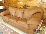 leather couch - sleeper