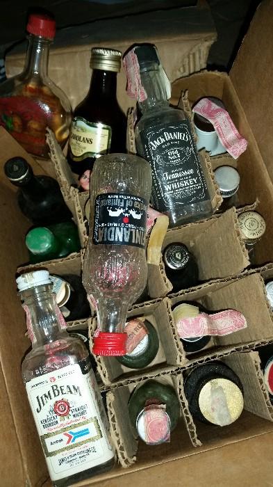 Miniature Alcohol Bottles