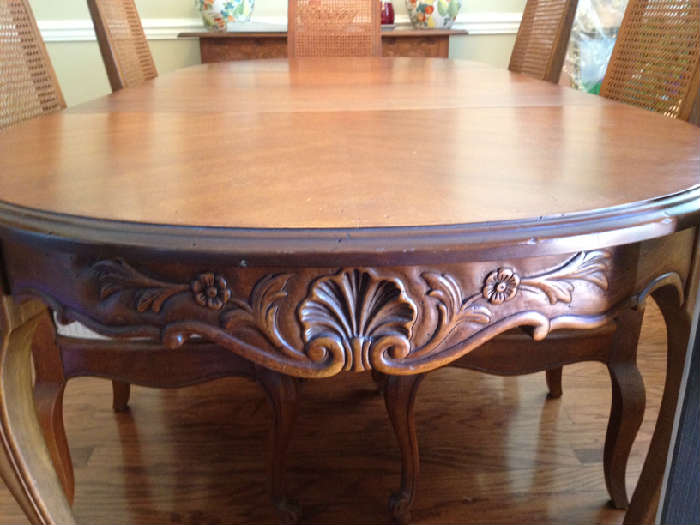 another view of the french country dining table