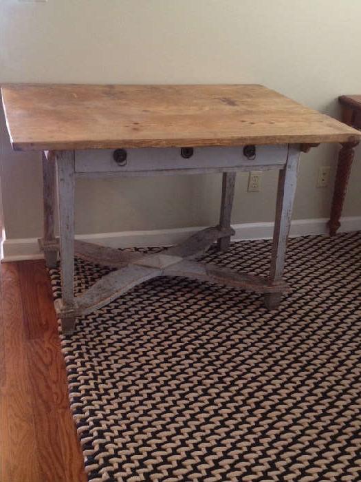 pine top small farm style table