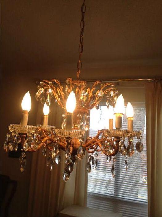 very nice gilded chandelier
