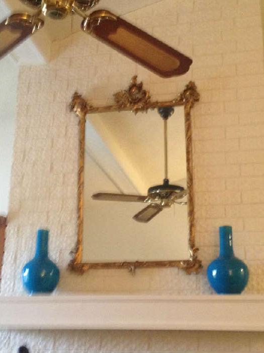 Antique Italian wood frame  mirror is new