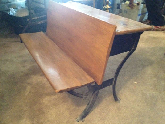 vintage school desk
