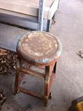 wooden step stool/stool