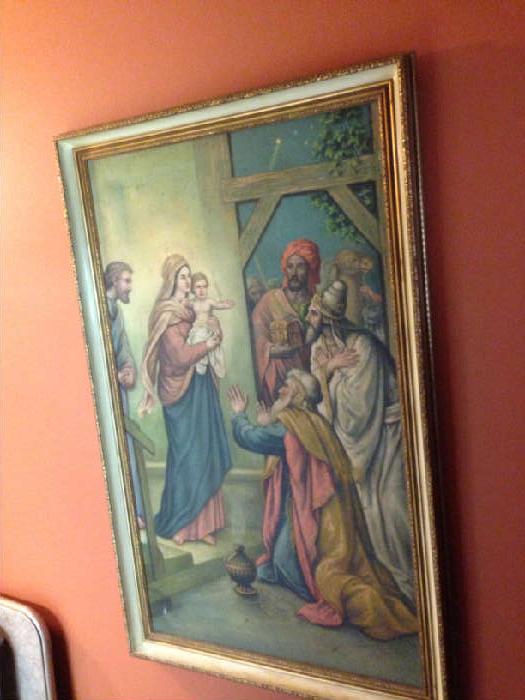Oil Painting of the Nativity