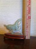 TRANSLUCENT CARVED JADE HORSE