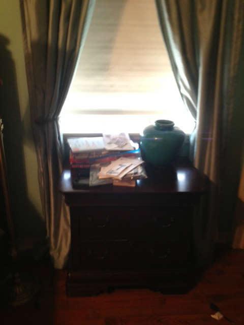 BEDSIDE TABLE. PART OF A BROYHILL BEDRROOM SUITE