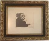 Charles Bragg etching titled "Maestro".