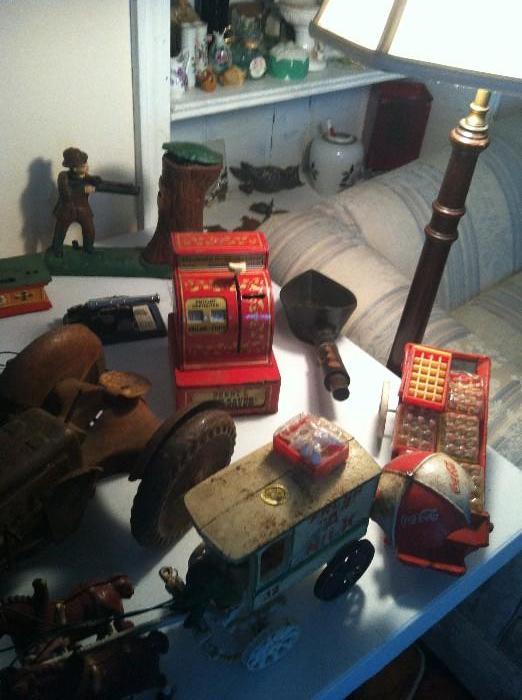 Vintage toys & banks from the 1950's