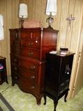 Drexel highboy with two matching night stands.