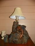 Great bear lamp for your rustic retreat.